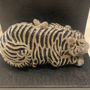 Crystal Tiger Clutch